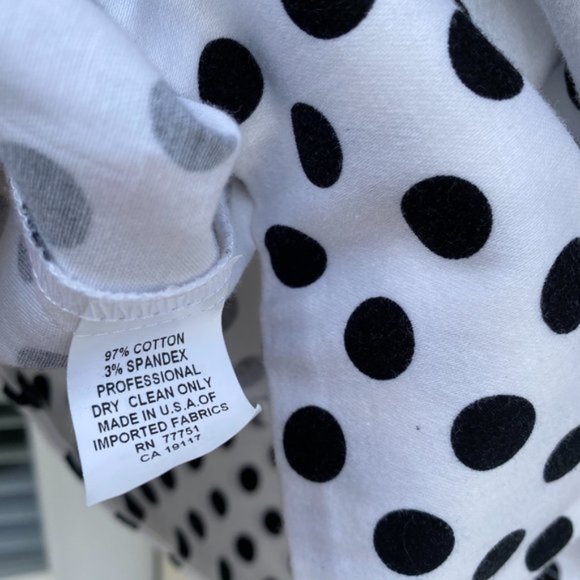 🚀SOLD🧨Mid 2000's Betsey Johnson White w/ Black polka dot - Picture 3 of 16